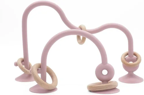 Juguetes para Silla Alta con Ventosas para Bebés y Niños Pequeños, Juguete de Dentición de Silicona de Grado Alimenticio para Niños de 6, 9, 12, 18