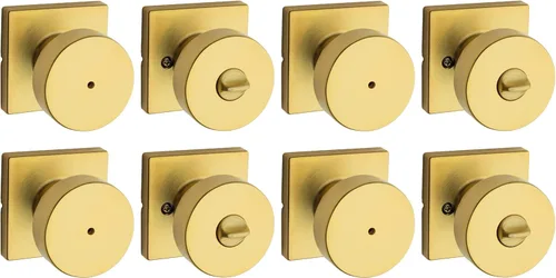 Miniatura 35 de Kwikset Pismo - Pomo de entrada con cerradura y llave, manija segura con llave exterior, entrada principal y dormitorio, negro mate, seguridad