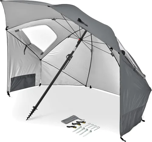 Miniatura 10 de Sport-Brella Premiere UPF 50+ Protection Umbrella Shelter with Patented Side Panels and Tilt Mechanism, Heavy-Duty 1.25 Inch Center Pole, Auger