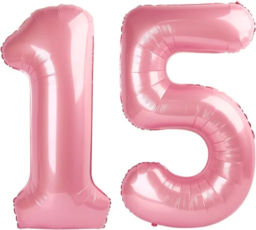 Miniatura 410 de Globos de números de 5 globos de 40 pulgadas, decoraciones de cumpleaños azules para niños y niñas, globos de números azul marino grandes