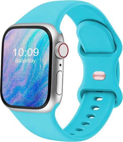 Miniatura 41 de Correas deportivas compatibles con Apple Watch de 38mm 40mm 41mm 42mm 44mm 45mm 46mm 49mm, p/mujer y hombre, correa de silicona para iWatch Series