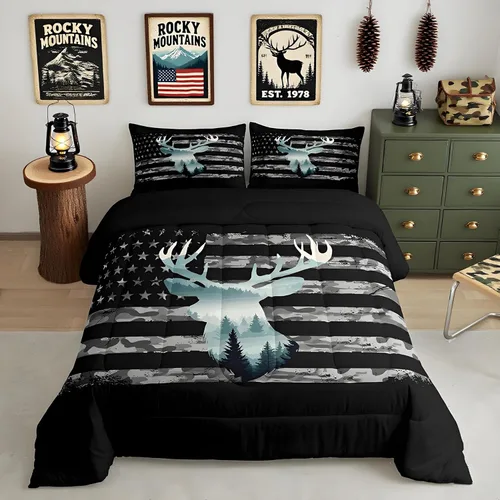 Miniatura 18 de Feelyou Juego de edredón de perezoso lindo juego de ropa de cama para niños y niñas, juego de edredón de mariposa de galaxia, hojas botánicas