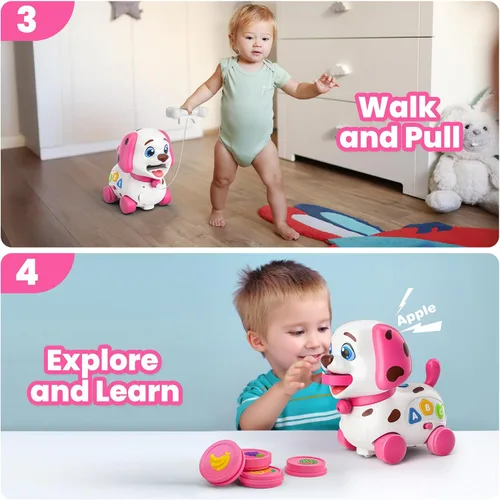 Miniatura 4 de Vahome Juguete de Cachorro para Niña de 1 Año de Edad, Regalo, Juguete Musical para Bebé de 6-12-18 Meses, Primeros Regalos de Cumpleaños para Niña