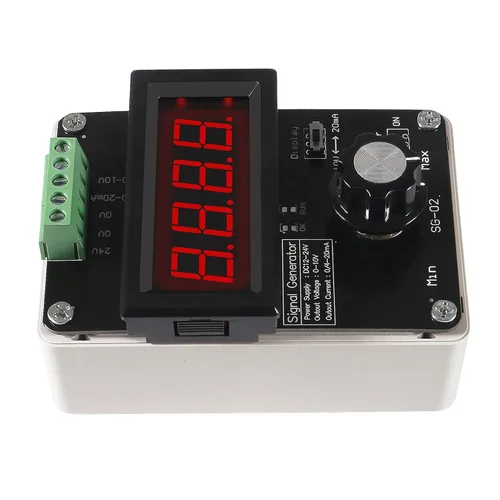 Miniatura 4 de Generador de señal ajustable de 4-20 mA,AITRIP DC 0-10V 0 4-20 mA Simulador analógico de voltaje de corriente para ajuste de valor, panel PLC LED