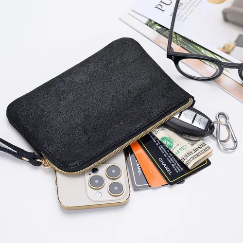 Miniatura 2 de Bolso de mano de cuero genuino de 4.5 x 6.5 para mujer, bolso de mano de noche