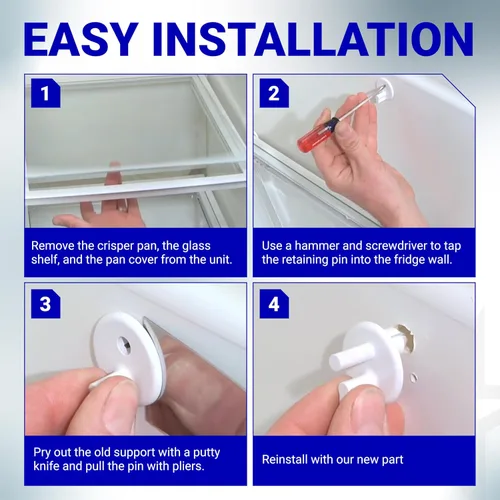 Miniatura 7 de BlueStars 241993101 Reemplazo de la cubierta para frigorífico para refrigeradores Frigi.daire y Kenmore – Reemplaza AP4427109 1513082 240423701