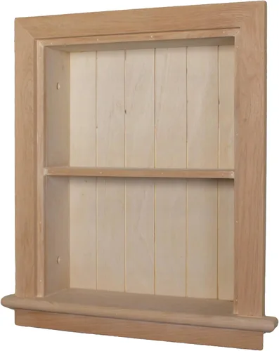 Miniatura 9 de Aiden - Botiquín de repuesto de pared empotrada de 14 x 18 pulgadas, inserto de gabinete de baño en la pared estante/estantes, fabricado en América