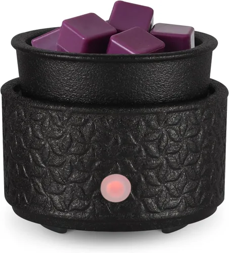 Calentador eléctrico de cera de 4 en 1, calentador de velas para derretir cera perfumada, lindo quemador de fragancia de cerámica para derretir cera