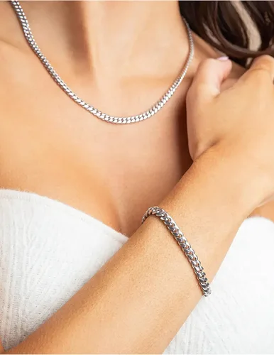 Miniatura 3 de 925 Sterling Silver Cuban Link Chain Bracelet 3mm 5mm 8mm Silver Bracelet for Men Women 6.5-9 Inches