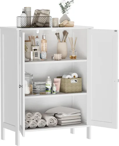 Miniatura 21 de INTERGREAT 67" Tall Bathroom Cabinet, Storage Cabinet with 2 Doors & 1 Drawer, Bathroom Storage Cabinets with Adjustable Shelves, for Living Room