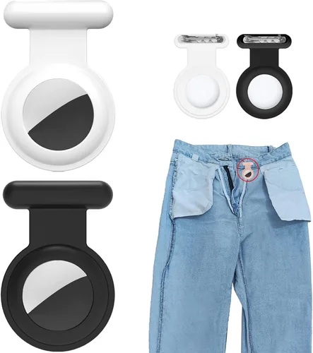 Miniatura 8 de Paquete de 2 soportes para rastreador, GPS oculto de silicona para niños con pin invisible, cubierta antipérdida para niños, ancianos, mascotas