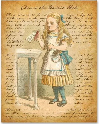 Miniatura 42 de Alicia en el país de las maravillas - Póster de pared sin marco de 11 x 14 pulgadas - Regalos y decoraciones perfectos de Alicia en el país