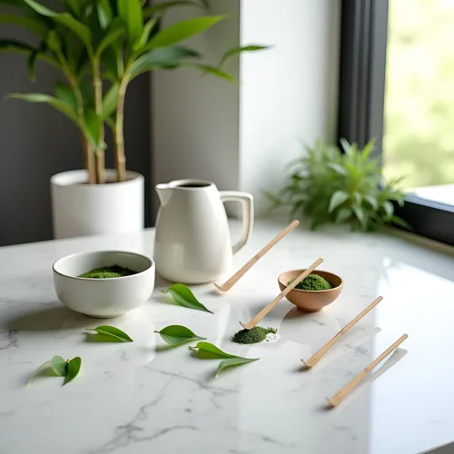 Miniatura 2 de 4 cucharadas de bambú de matcha, cuchara de bambú para matcha japonés, Chashaku, cuchara de té verde enganchada, utensilios de ceremonia de té