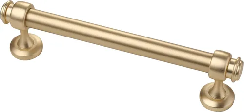 Miniatura 17 de Alzassbg - Paquete de 10 tiradores dorados cepillados para gabinete, manijas de cocina de 3 pulgadas (76mm) de centro a centro de agujero, barra