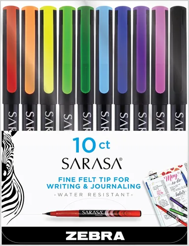 Miniatura 7 de Zebra Pen Sarasa - Bolígrafo fineliner, 0.031 in, morado, 12 unidades, violeta