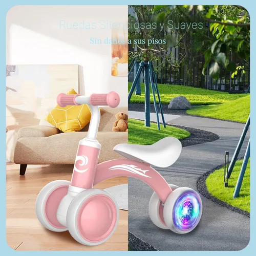 Miniatura 7 de Gamfeiny Colorful Lighting Baby Balance Bike Toys for 1 Year Old Boy Girl Gifts, 10-36 Month Toddler Balance Bike, No Pedal 4 Silence Wheels & Soft