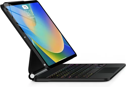 Funda con teclado magnético mágico para iPad de 9ª generación con teclado para iPad 10.2 de 9ª/8ª/7ª generación y Air 3, Pro 10.5, trackpad