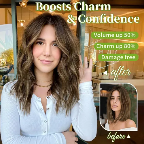 Miniatura 3 de KooKaStyle - Extensiones de cabello con hilo invisible, diadema transparente, ajustables, 4 clips fijadores, cabello largo y ondulado de 12