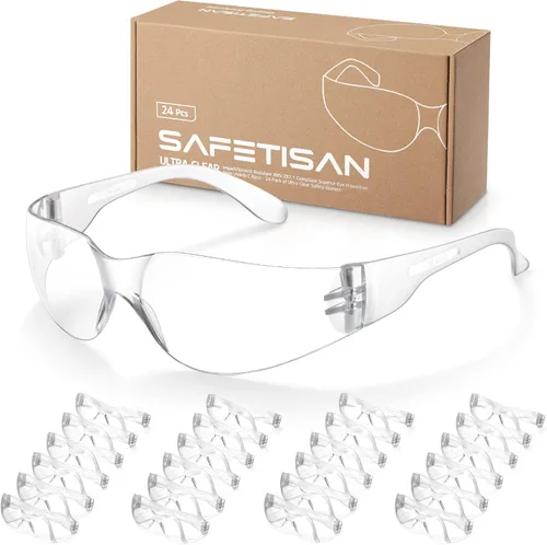 Miniatura 9 de Gafas de seguridad teñidas a granel, paquete de 24, gafas de seguridad protectoras con sombra, gafas de sol de protección UV, lentes de humo oscuro