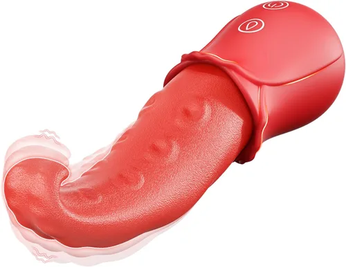Vibrador de juguetes sexuales para adultos para mujeres, vibrador de punto G, consolador de rosa, juguetes sexuales con 10 lamidas y 10 modos de