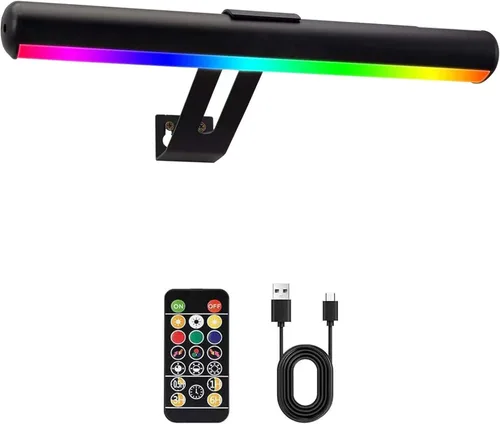 Luz para Cuadros Operada por Batería, Luces para Cuadros de Pared, Luz para Cuadros Inalámbrica con Control Remoto para Pinturas, 48 LED, 16 Cambios