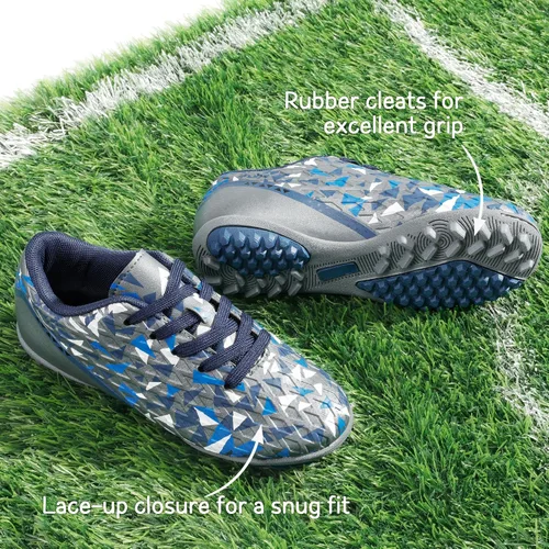 Miniatura 4 de DREAM PAIRS Zapatos de fútbol para césped artificial para niños y niñas con cordones para niños pequeñosgrandes