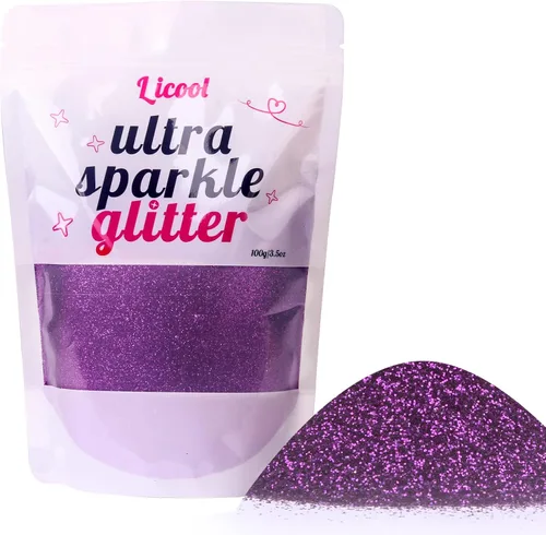 Miniatura 16 de Purpurina fina holográfica, 3.5 onzas / 3.5 onzas, paquetes de polvo de purpurina extrafina para resina, purpurina artesanal para vasos, fabricación