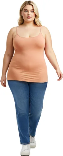 Miniatura 259 de Emmalise Camisola larga casual básica para mujer, con tirantes ajustables, top en capas