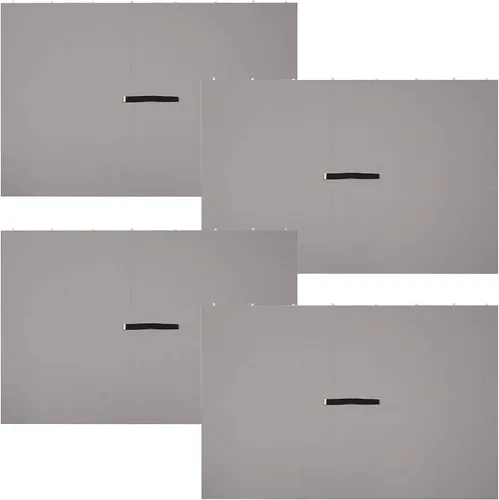 Miniatura 9 de Sunnydaze Juego de 4 piezas para paredes laterales, 80 pulgadas de alto x 103 pulgadas de ancho, cortinas de tela de poliéster para cenador
