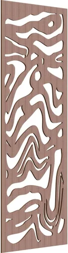 Miniatura 132 de 9 3/8"W x 24 3/8"H x 1/4"T Northfield Decorativos Paneles de Pared de Madera Calado, Abedul