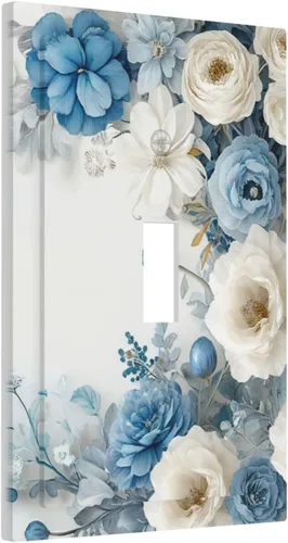 Miniatura 199 de Rainbow in the Clouds - Placas de Pared de Doble Interruptor de 2 Posiciones, Panel de Arte Rosa, Cubierta de Interruptor de Luz, Placa Frontal Arco