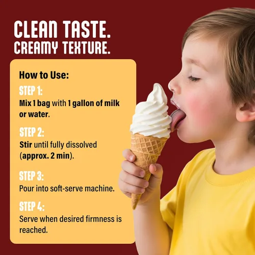 Miniatura 5 de Blentte Mezcla de helado suave – Polvo cremoso natural para hacer postres congelados, helado casero, helado o yogur – 4% mezcla de lácteos