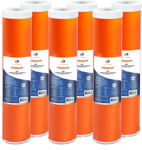 Miniatura 16 de Aquaboon Cartucho de repuesto de filtro de agua para toda la casa, 5 micrones, 20 x 4,5, reducción de cloro para sistema de filtración de agua de 1