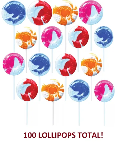 Miniatura 2 de Swirl Lollipops 100 unidades de caramelos – Ventosas de remolino envueltas individualmente, sabores surtidos de frutas y vainilla, fiesta de Pascua