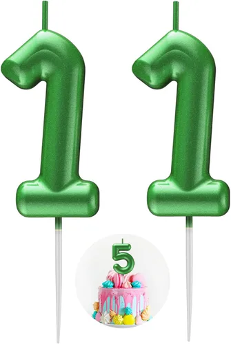 Miniatura 163 de Velas número 2 arcoíris con número 3D de feliz cumpleaños para decoración de fiesta de pastel de cumpleaños, suministros de celebración
