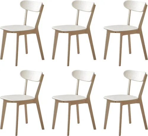 Miniatura 21 de Sillas de Comedor de Roble, Sillas de Cocina, Silla de Comedor Moderna de Madera Maciza 100% con Respaldo Curvo, Silla de Comedor para Cocina, Sala