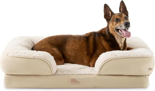 Miniatura 18 de Town & Country Everyday CuddleTown Cómoda Cama Sofá para Mascotas con Refuerzo Sólido, Espuma Tipo Caja de Huevos de Apoyo y Calmante, Base Gris