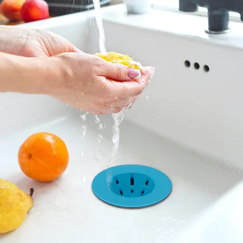 Miniatura 3 de OGGI Colador de Silicona para Fregadero - Excelente Colador para Fregadero de Cocina, Colador de Drenaje de Fregadero, Tapón de Drenaje, Tapón
