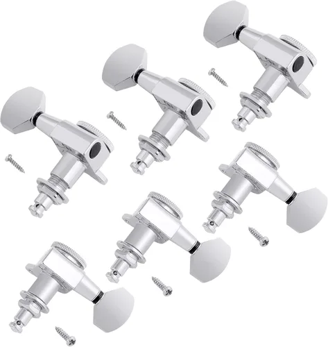 Miniatura 2 de Bogart Clavijas de afinación para cuerdas de guitarra con cierre sellado, cabezales de máquina sellados, teclas de afinación 3 izquierda 3 derecha
