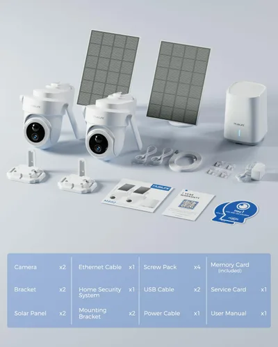 Miniatura 9 de MUBILIFE Cámaras de seguridad 4K inalámbricas para exteriores, sin suscripción, cámaras solares de 8 MP para seguridad del hogar, almacenamiento