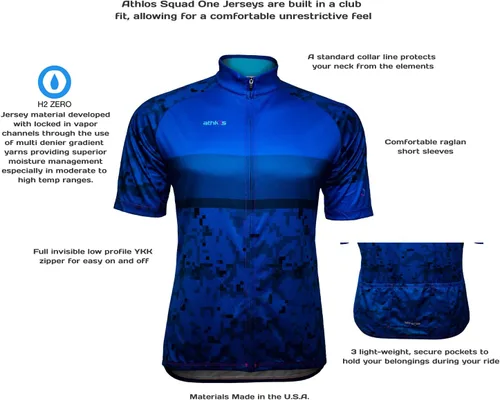 Miniatura 5 de athlos - Maillot de ciclismo Squad One para hombre