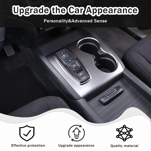 Miniatura 2 de Marco de Botón de Palanca de Cambios Trim para Honda Pilot 2016-2022/ Ridgeline 2020-2023/ Passport 2019-2023, Material ABS Cubierta del Panel