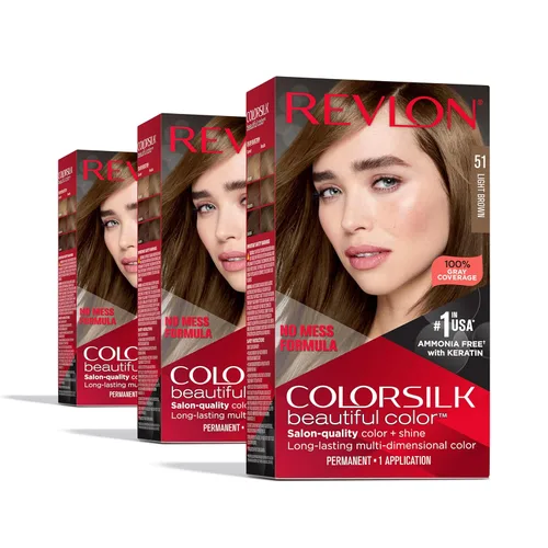 Miniatura 28 de Revlon Colorsilk - Tinte para el cabello, rubio ceniza oscuro, paquete de 3 unidades 60 rubio ceniza oscuro