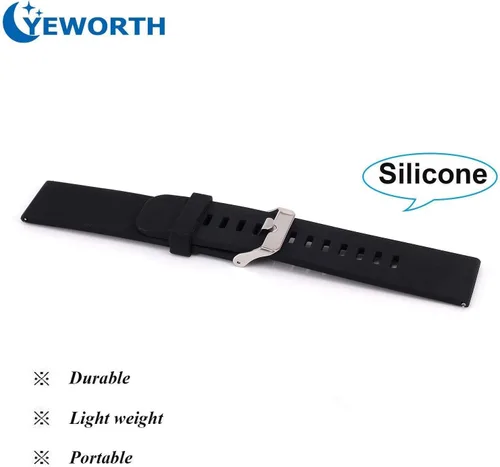 Miniatura 2 de Correa de silicona para Samsung Galaxy Gear 2 R380, Neo R381, Live R382, LG G Watch W100/W110/W150, Asus Zenwatch y Pabble Time Ticwatch Smart Watch