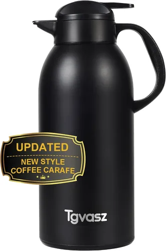 Miniatura 21 de Garrafas de 34 onzas para líquidos calientes, acero inoxidable aislado al vacío jarras de café térmicas para mantener caliente, dispensador de café