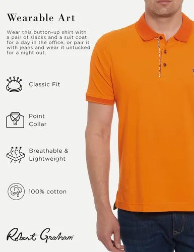 Miniatura 2 de Robert Graham Polo Lucifer para hombre 100 algodón