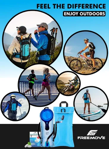 Miniatura 8 de Paquete de hidratación con bolsa de agua de 2L o 3L y bolsa enfriadora > Mantiene la bebida fresca y protege las vejigas > Depósito Camelback