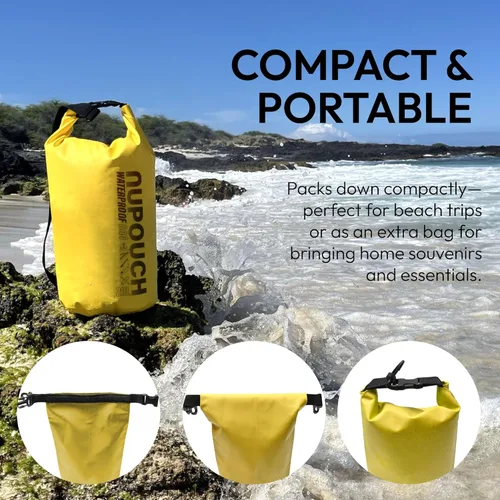 Miniatura 3 de Nupouch - Bolsa impermeable de 0.53/1.32/2.64/5.28 L, ligera, con parte superior enrollable, mochila seca para viajes, natación, navegación, kayak