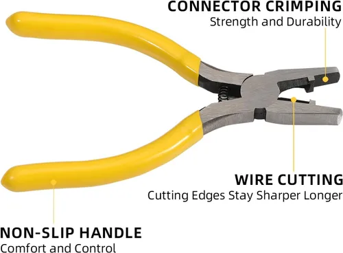 Miniatura 3 de (Paquete de 221) El kit surtido de conectores de cable incluye UY / K1, UY2 / K2, UR / K3, UR2 / K3 y UG / K5 empalme a tope de alambre con alicates