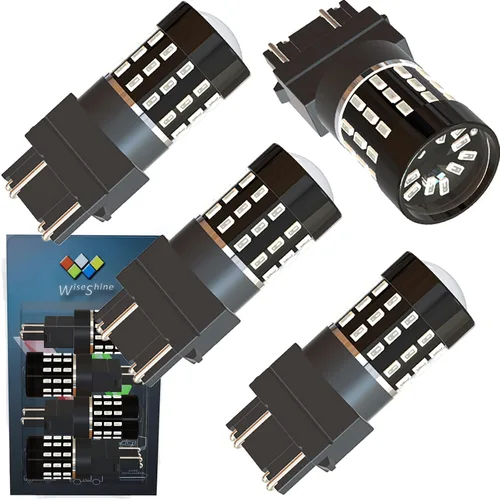 Miniatura 22 de BAU15S PY21W 1156PY 7507 7510 9507 Bombillas LED súper brillantes color amarillo ámbar de 54 SMD 3014 12V-24V para indicadores de posición, luz